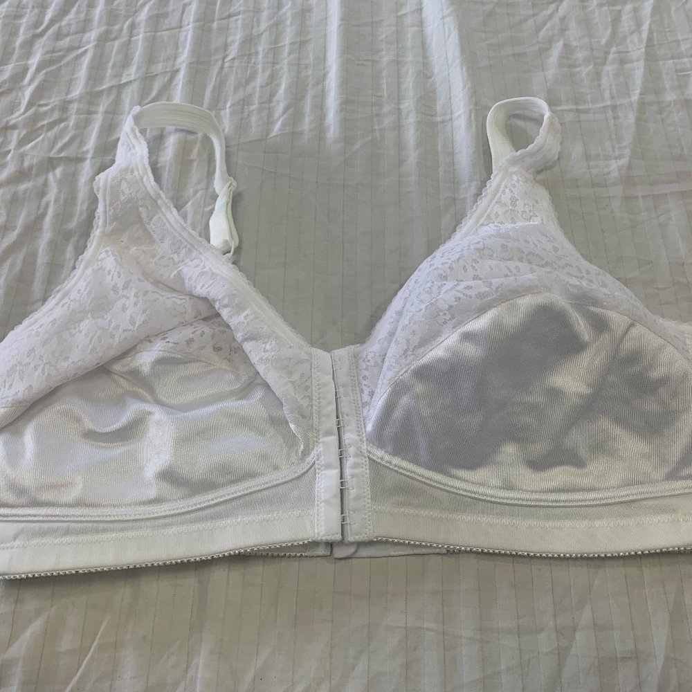 🦆 JODEE SURGCAL BALANCED FIT WIRE FREE WOMENS FRONT CLOSE BRA SIZE 40D 🦆